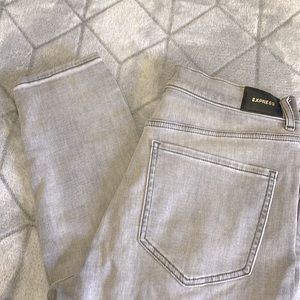 Express Gray Skinny Jeans